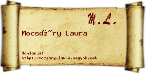Mocsáry Laura névjegykártya